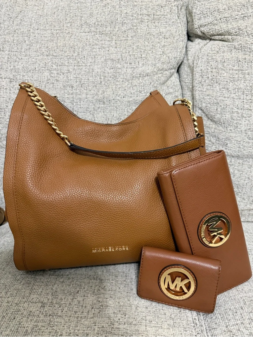 Michael Kors Newbury Acorn Chain Shoulder Tote